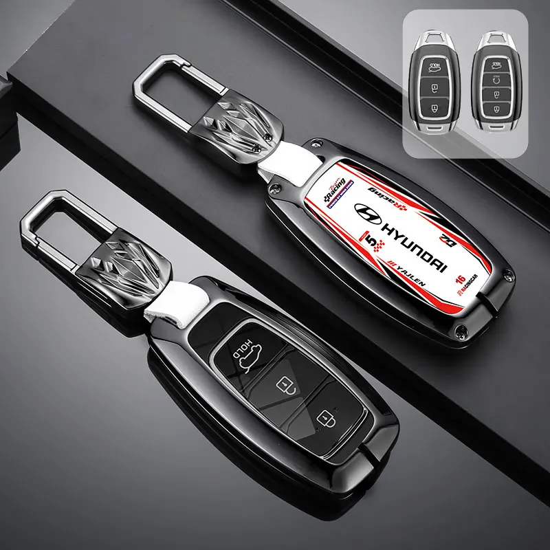 New Car Key Case Anti Scratch Anti Dust For Hyundai I30 Ix35 Kona Encino Solaris Azera Grandeur Ig Accent TM Palisade Santa Fe - view 6