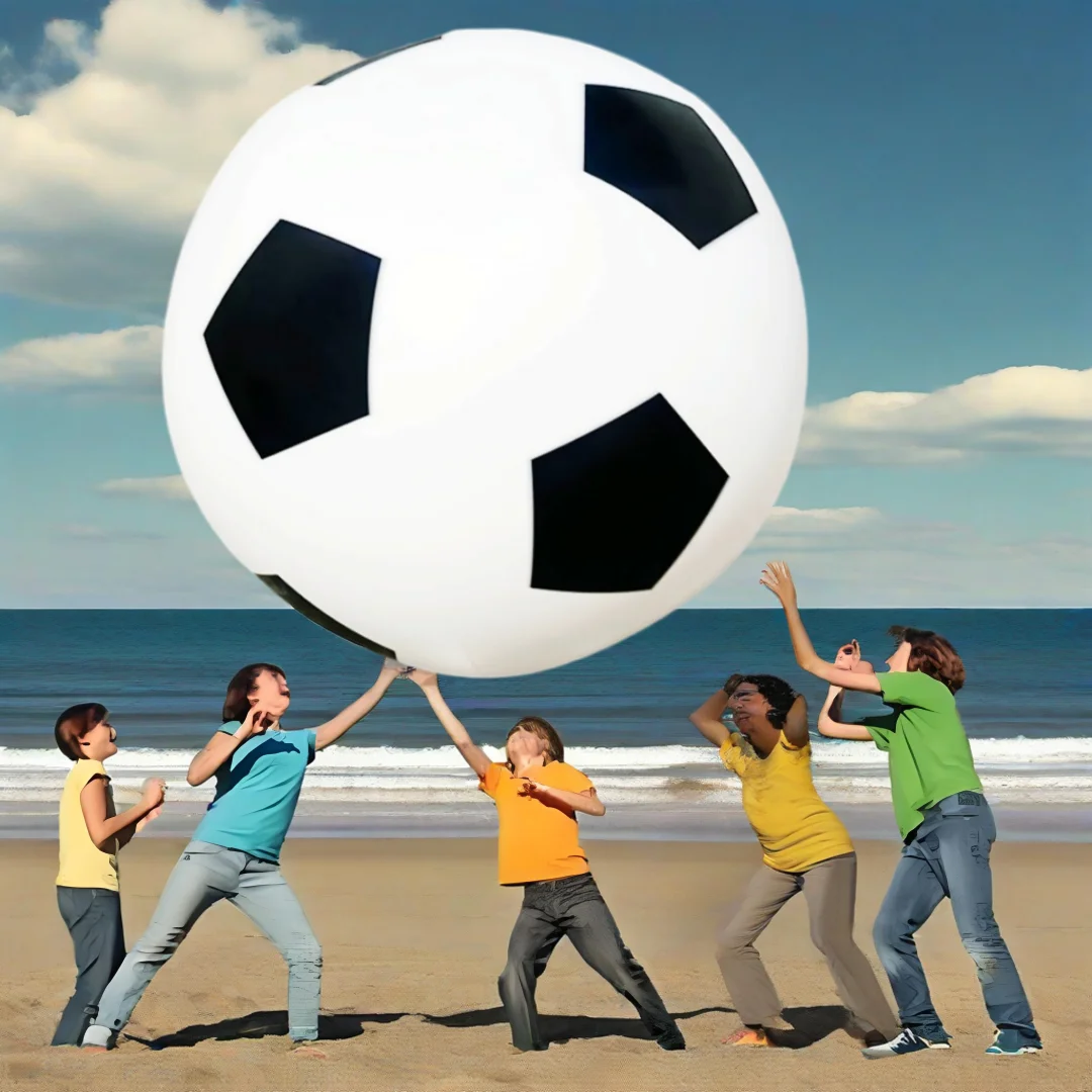 Nuevos juegos al aire libre, juguete divertido, pelota inflable gigante de PVC engrosada, pelota de playa grande, pelota de juguete para agua, pelota inflable para actividades en grupo de hierba