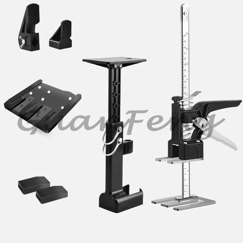 Multifunctional Heavy Duty Furniture Lifter Jack, Labor Saving Positioning Support for Cabinet & Furniture Mounting Work