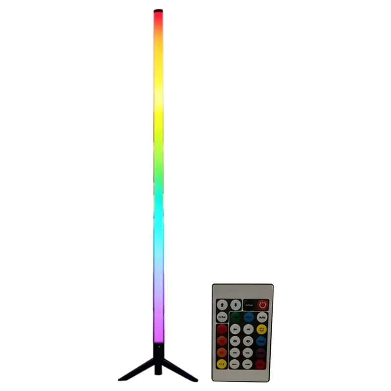 [A92P!】 Live Atmosphere Lamp 120CM LED RGB Floor Lamp Bar Sound Pickup Corner Wall Light For Bedroom E-Sports Room Ambient Light