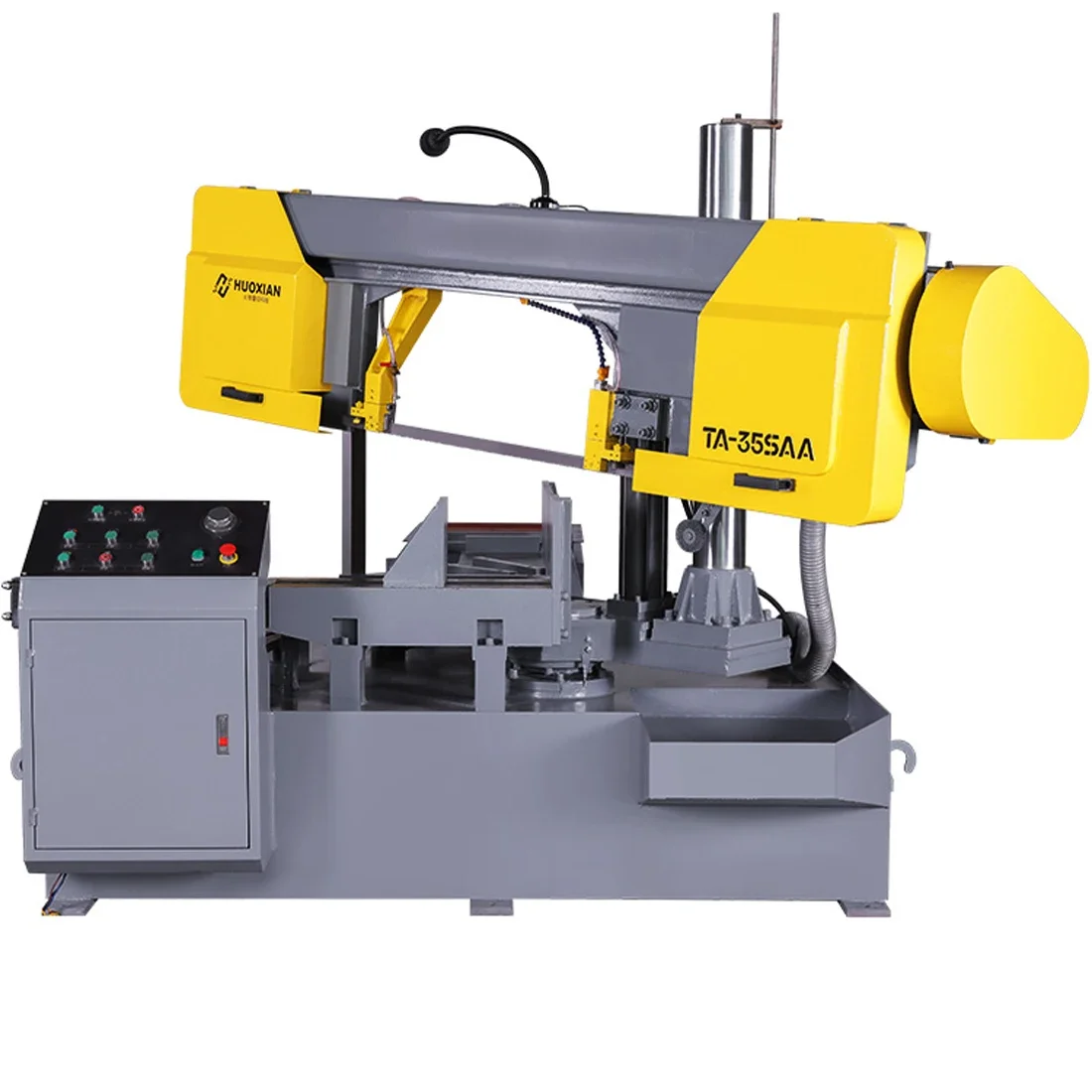 Corner saw 45 degree 60 degree oblique angle automatic sawing machine profile steel metal cutting band saw machine