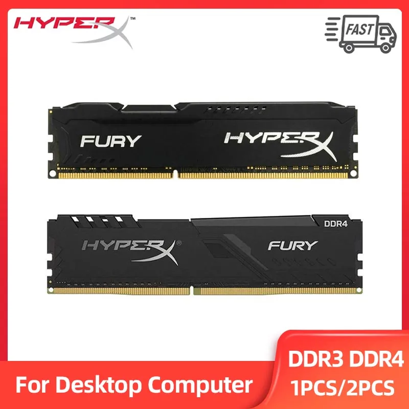 

HyperX Fury DDR3 8GB 1600MHz 1866MHz 2133MHz DDR4 8GB 16GB 2666MHz 3200MHz DIMM PC3-12800 PC4-25600 DDR4 Memory RAM