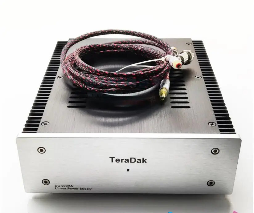 TeraDak 200W Customized version Britain 7N copper red transformer 10F farad super capacitor regulated linear power supply