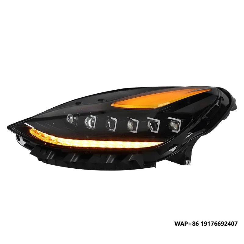 New Energy LED Car Headlight Assembly with Turn Signal Interior PVC Kits Inspired by Running Water for Tesla'