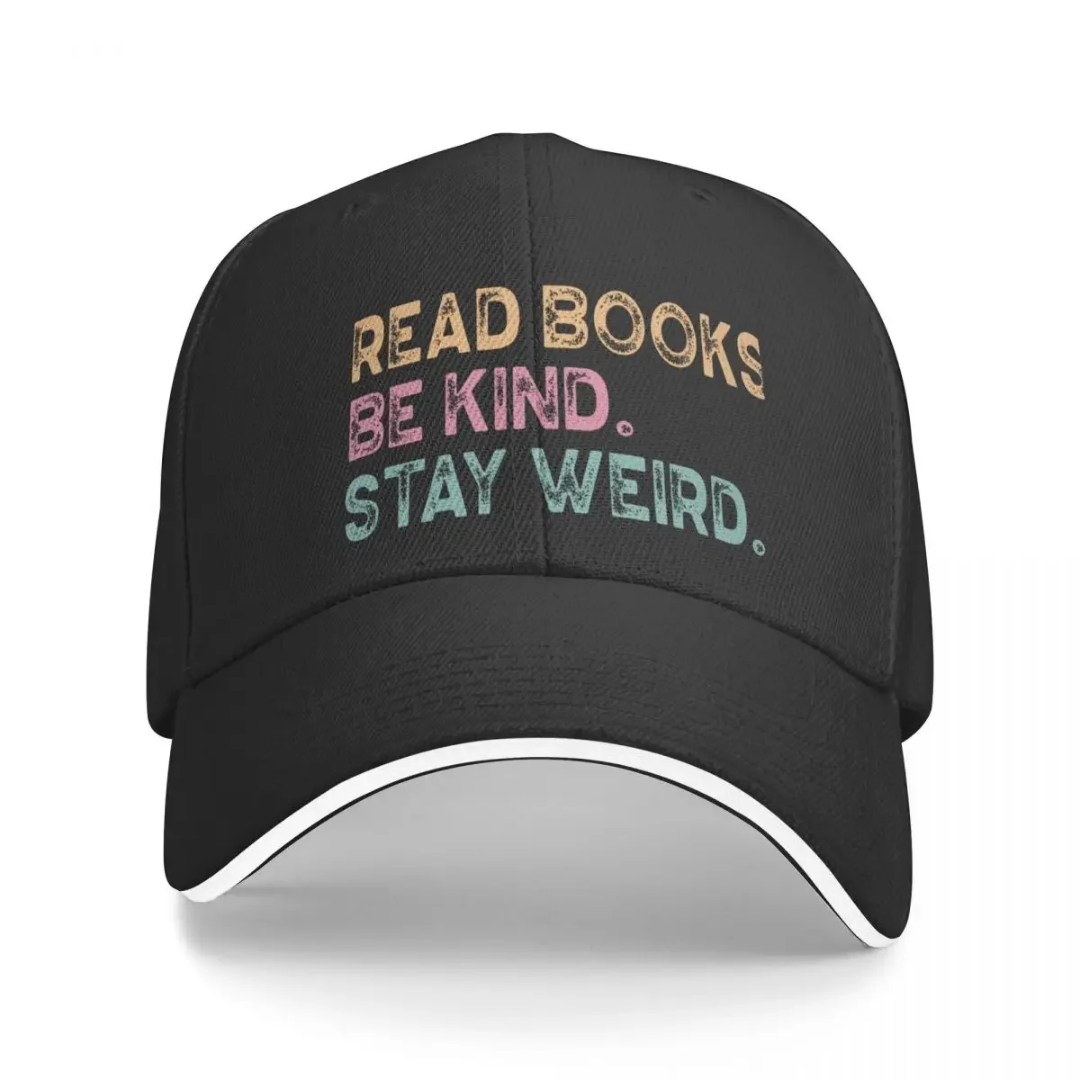 Read Books Be Kind Stay Weird Librarian Reader Teacher Book Lover Baseball Cap Luxury Hat Dropshipping birthday For Men Women's