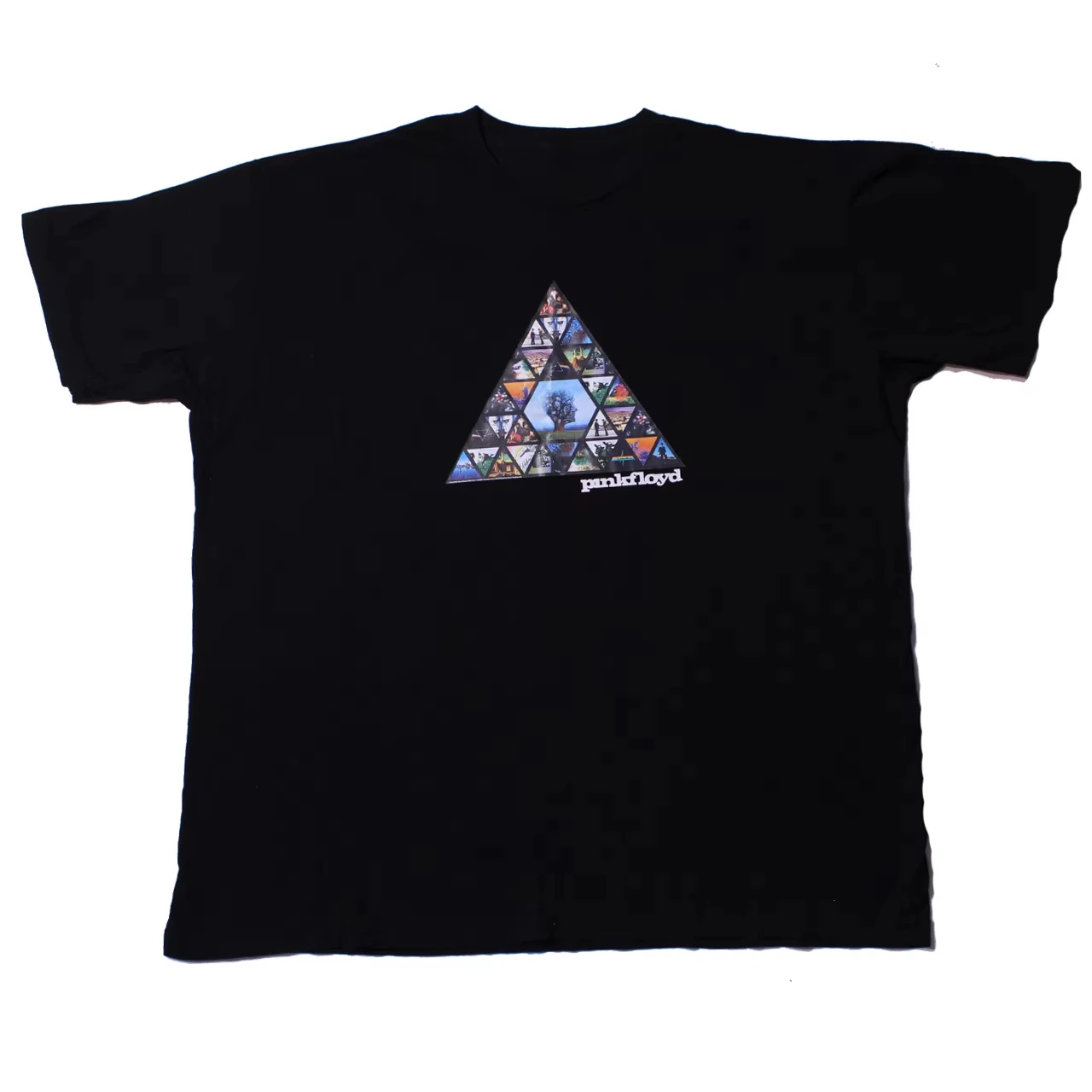 Unisex Summer Streetwear Printed T-shirt themed on The Dark Side of the Moon by Pink Floyd Women And Men T-Shirt