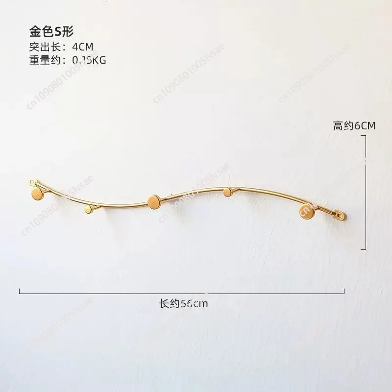 Modern Minimalist Wall Mounted Coat Hooks Punch-Free Entryway Hanger Creative Home Decor Towel Bag Rack for Entrance Hallway