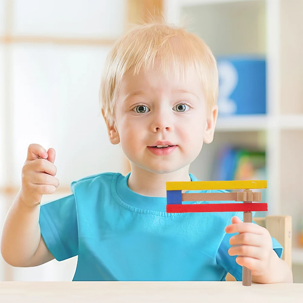 

5Pcs High-Quality Wooden Spinning Rattle Noise Maker Handcrafted For Family Gatherings And Celebrations