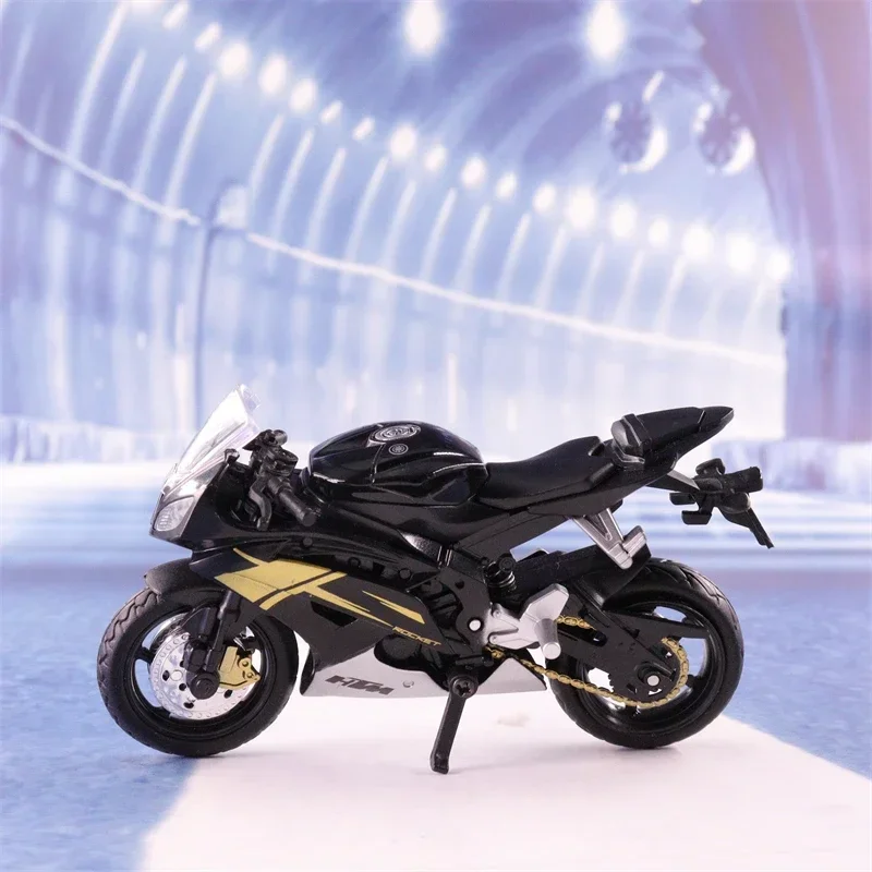 Motocicleta Yamaha R6 de alta simulación, modelo de aleación de Metal fundido a presión, colección de coches, regalos de juguete para niños, 1:18,