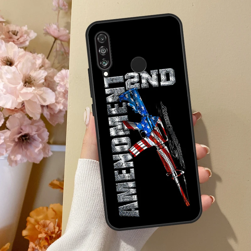 The 2nd Amendment American Flag For Honor 50 8X 9X 10i Case For Huawei P50 Pro P20 P40 P30 Lite P Smart 2021 Nova 5T Cover