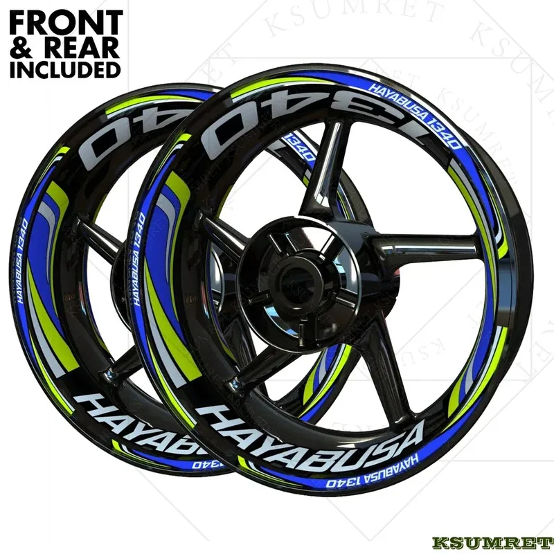 

Vinyl SUZUKI 1340 HAYABUSA Wheel Sticker HAYABUSA 1340 Logo Motorcycle Rim Decal Stickers Set