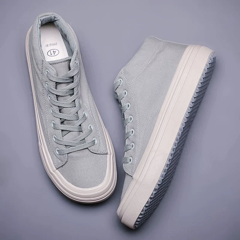 Maggie's Walker Men Canvas Casual Shoes Fashion Platform Autumn Lacing Canvas Shoes Size 39~44