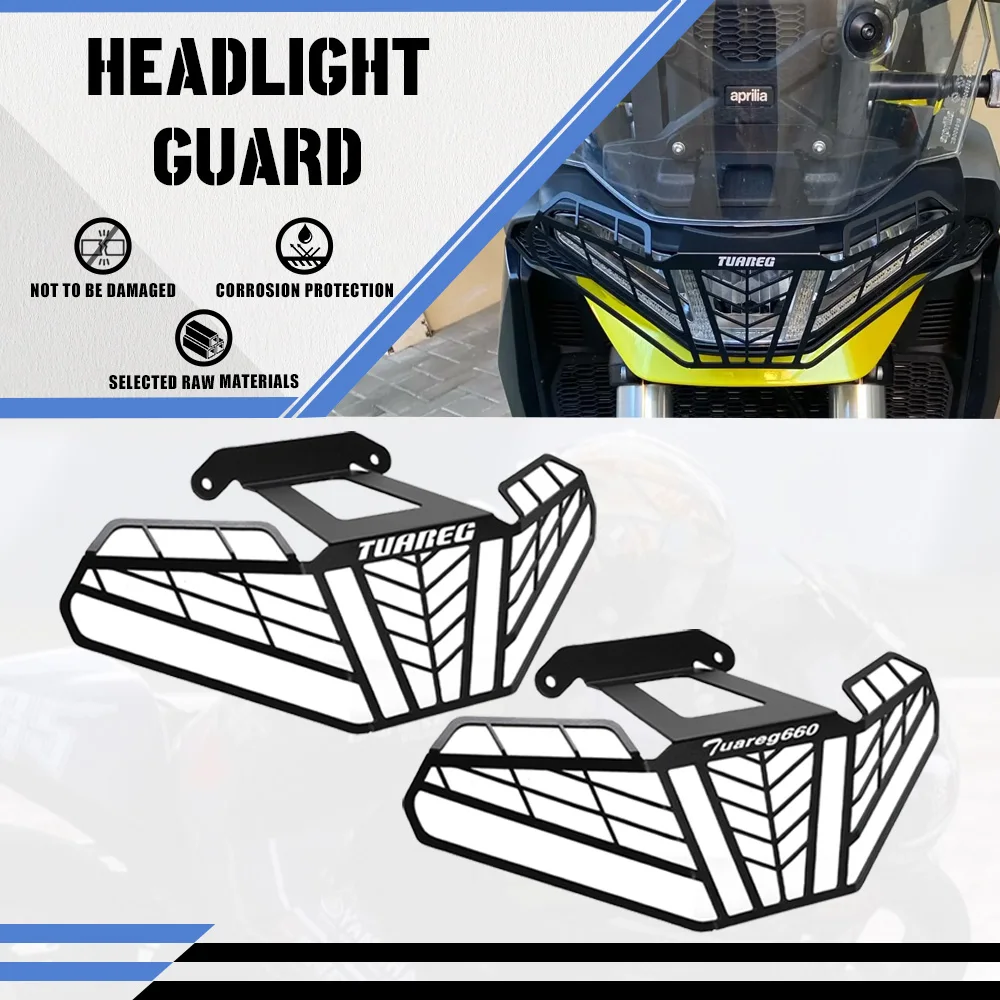 

New Motorcycle Accessory Headlight Protector Cover Grille Protector Grille Protector For Aprilia TUAREG 660 Tuareg 2021 - 2024