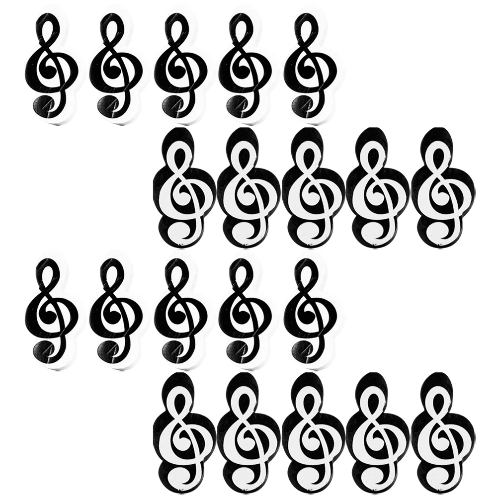 20 pcs Music Note Erasers Cute Mini TPR Safe Small Erasers for Students School Classroom Home Party Game Prizes Whiteboard Use