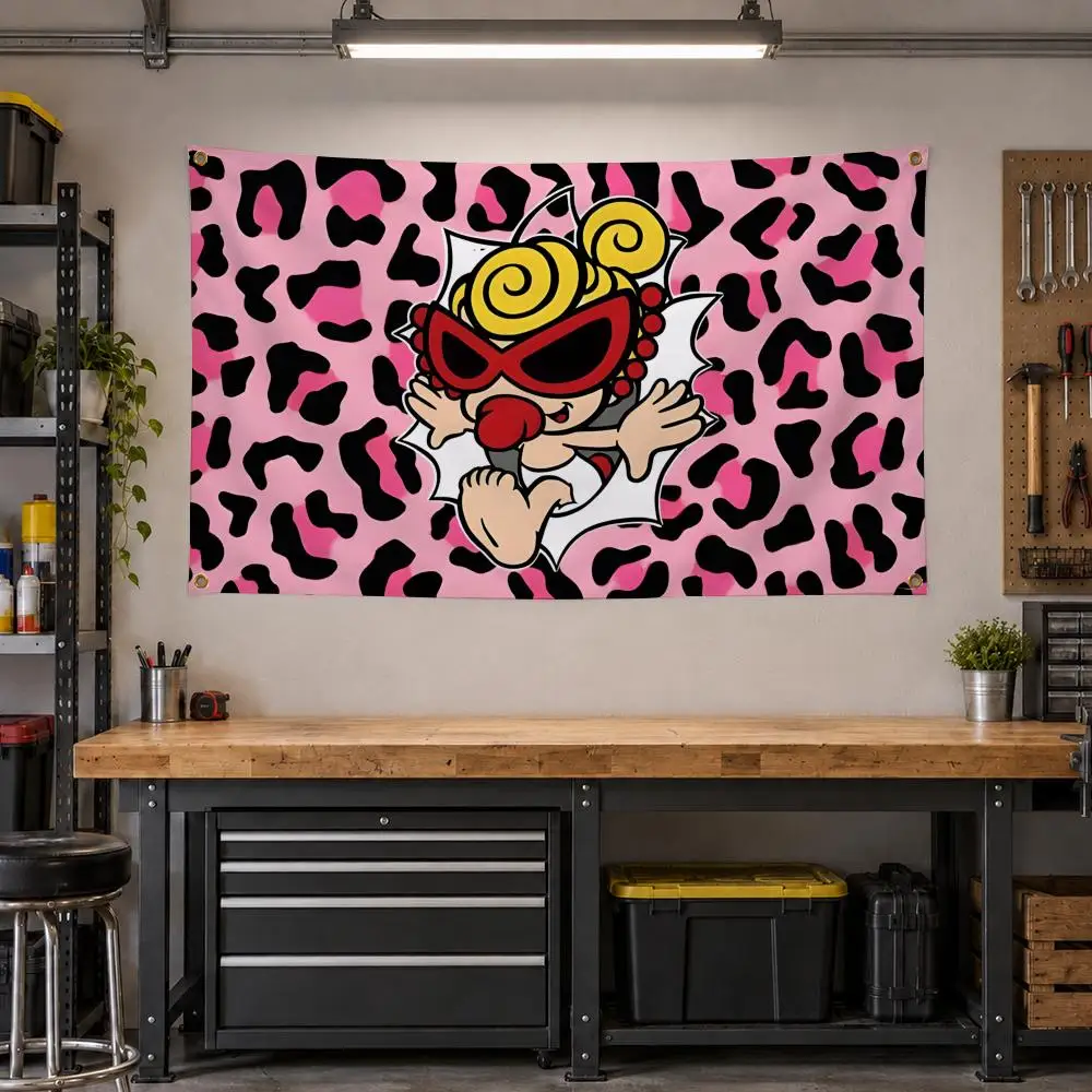 Fashion Hysteric Mini Y2K Cute Icon Flags Personalized Banner Flag Room Dorm Camping Picnic Garage Bar Outdoor Wall Decor
