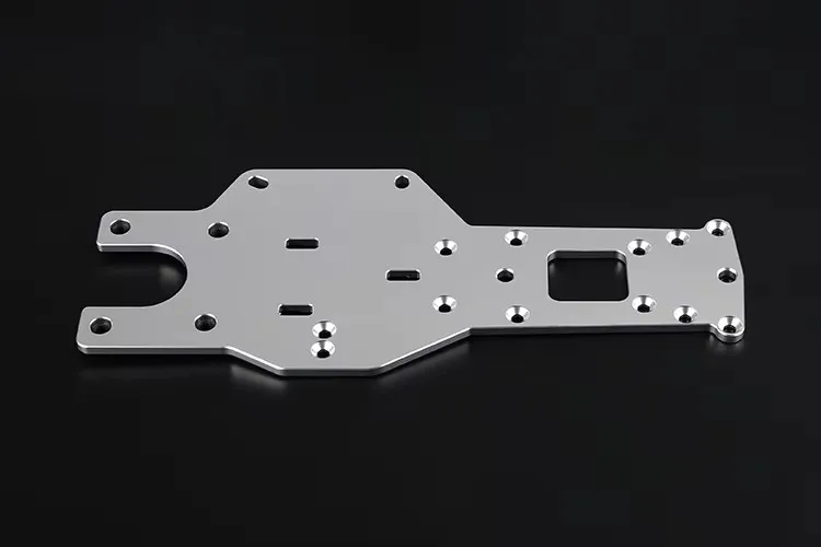 Piastra inferiore posteriore del telaio ispessito con lavorazione CNC per 1/5 ROFUN BAJA 5B 5T 5SC