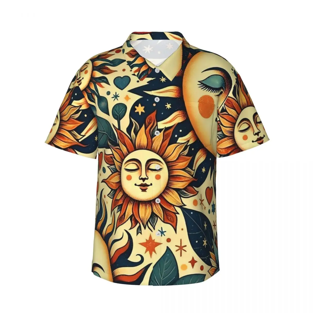 Hawaiian Shirt Beach The Sun Embrace A Daytime Dream Blouses Classic Casual Shirts Male Short Sleeves Comfortable Clothing