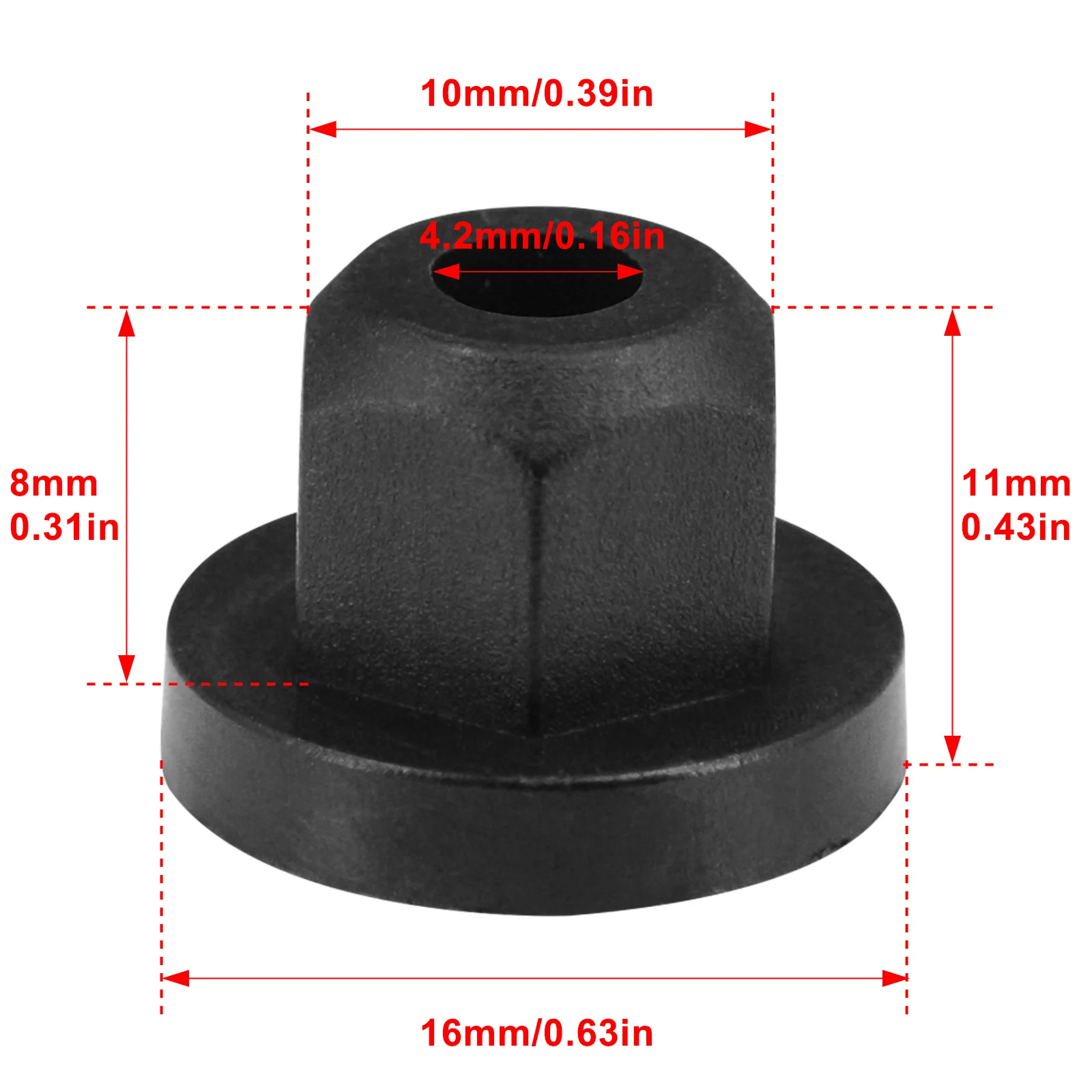 10/20pcs 16131176747 Plastic Body Nut Flange Clip For Mercedes Benz 0039900251 BMW M6 Nut Unthreaded Cable Holder Mounting Boot