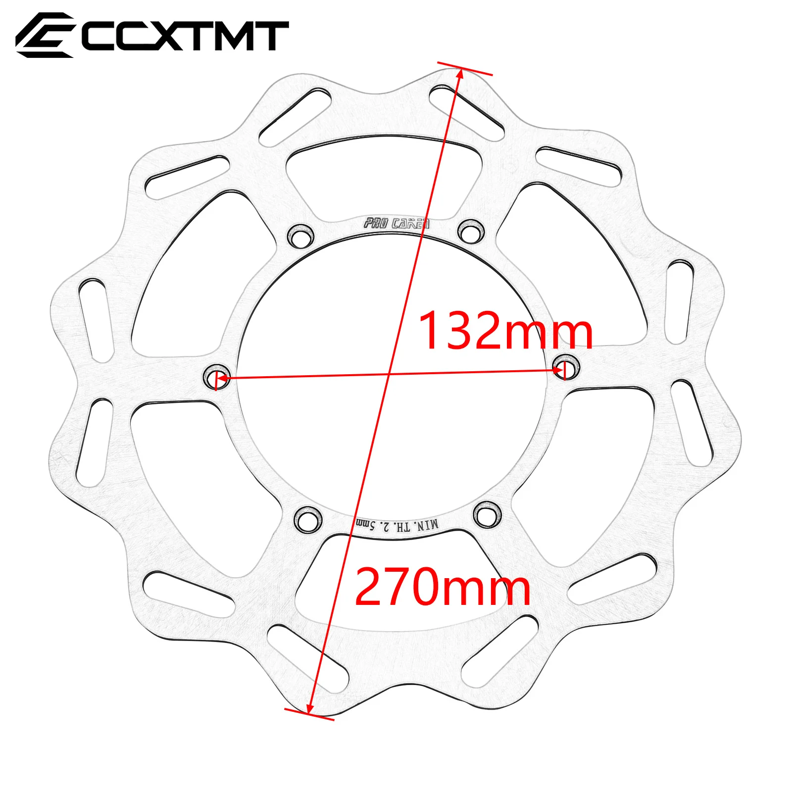 245mm 270mm Front Rear Brake Disc Rotor Disk For Yamaha YZ125 YZ250FX YZ450FX YZ125X YZ250X YZ250F YZ450F WR125 WR250F WR450F view 3
