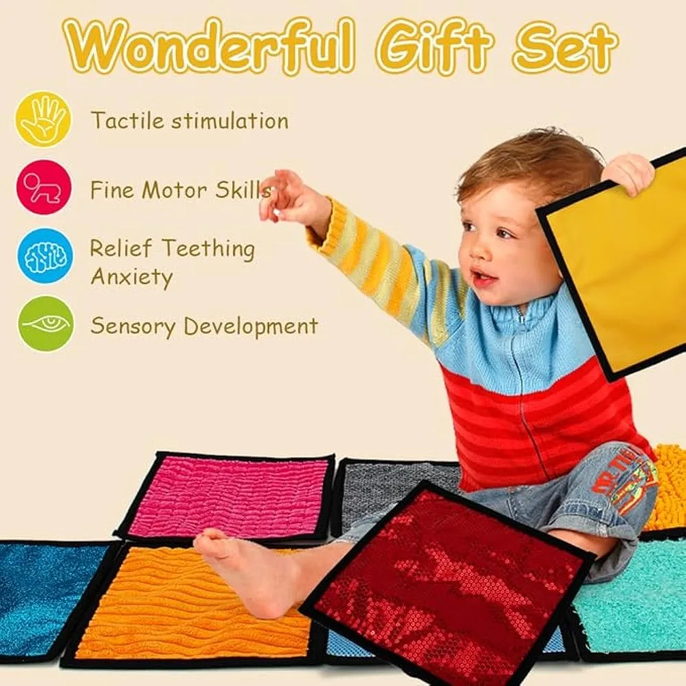 Sensory Toys Present 16 Unique Sensory Mats For Developing Motor Skills In Young Children 16 Different Mats