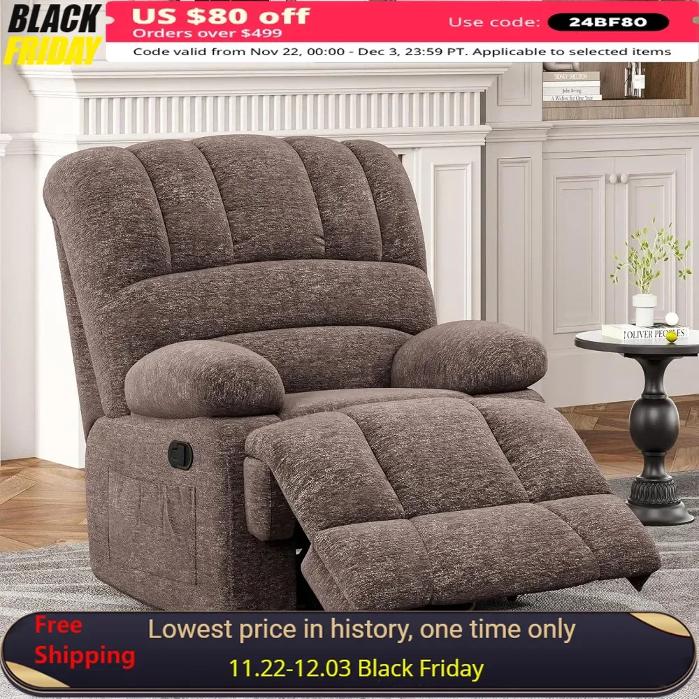 Living Room Chair, Oversized Swivel Rocker Recliner Chairs for Adults,  Living Room Chair