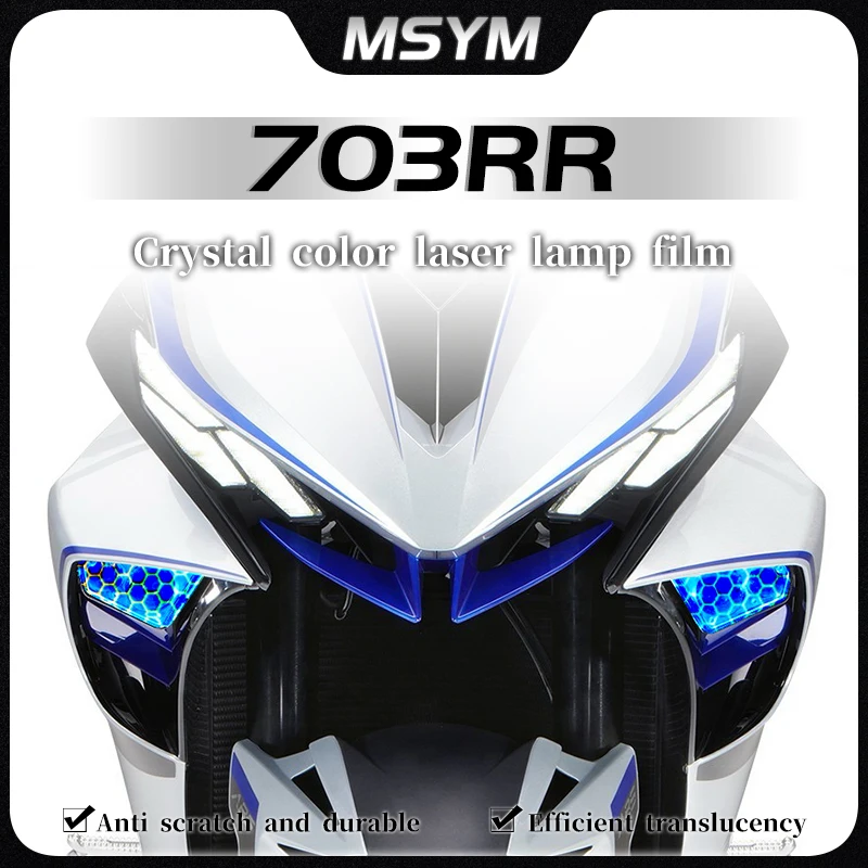 

For ZONTES 703RR 703 RR 703rr 2024 Headlight film taillight film transparent protective film honeycomb laser sticker accessories