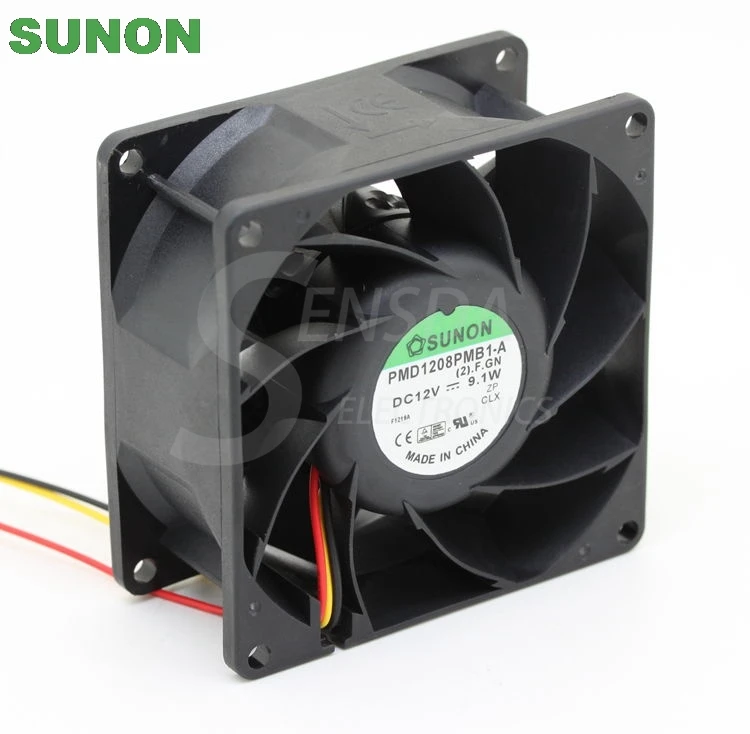 

For Sunon PMD1208PMB1-A 8038 80mm 8cm DC 12V 9.1W Server Square 4-wire pwm server inverter axial cooling fans