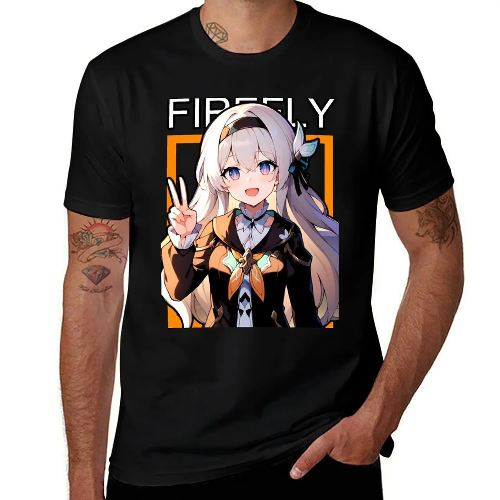 Firefly honkai star rail Shirt star Firefly T-Shirt Outdoor Sports Short Sleeve Top T-Shirt