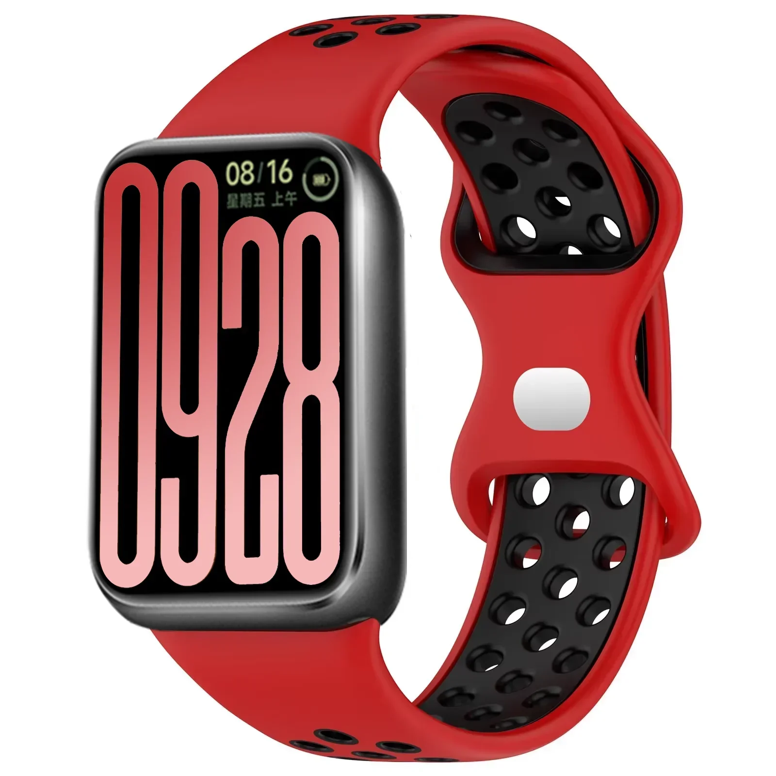 Pulseira de silicone para xiaomi mi band 9 8 pro dois tons smartwatch substituição redmi relógio 4 pulseira accessorise correa