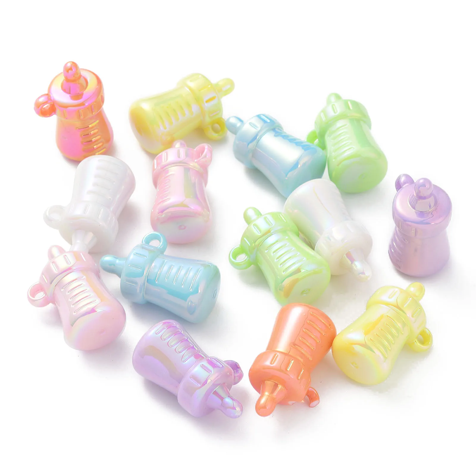 

Pandahall 30Pcs Opaque Acrylic 3D Feeding Bottle Charms Adorable Milk Bottle Charms for Handicraft DIY Jewelry Crafts Making