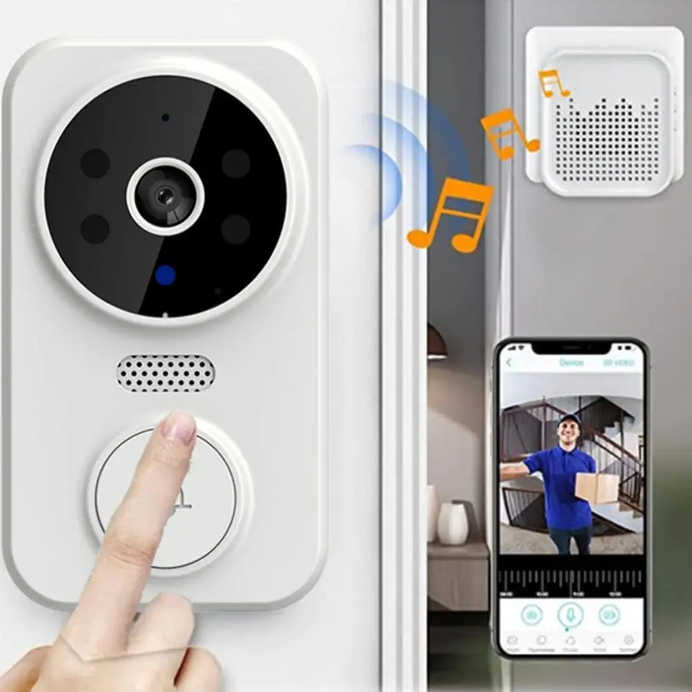 

Smart Wireless Video Doorbell Camera WiFi Remote Doorbell Intercom Night Vision Home Security Doorbell Real-Time Monitoring