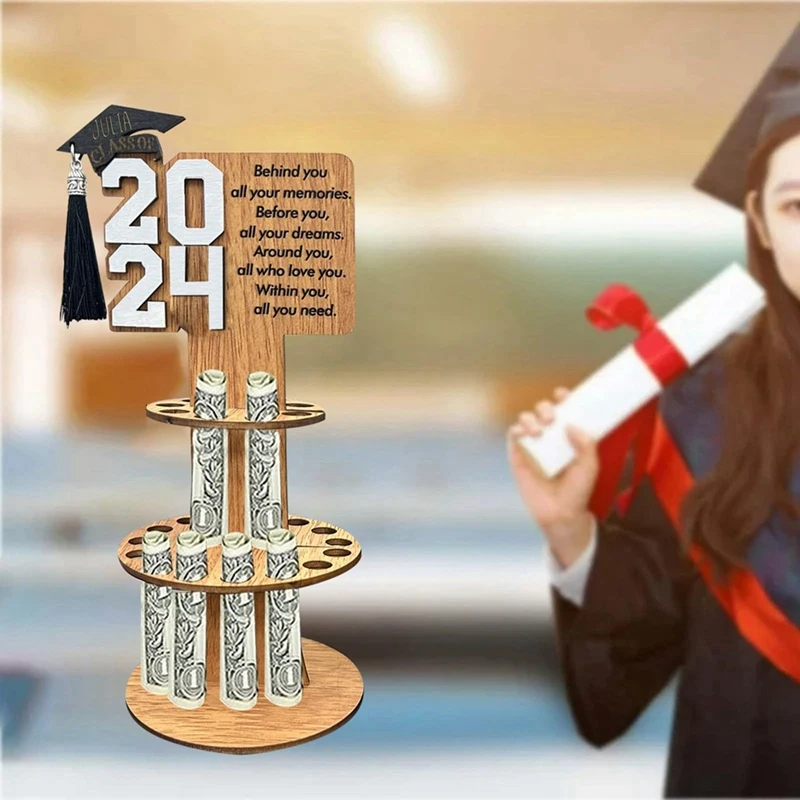 BMBY-2024 New Graduation Gift Money Holder Congratulation Card Holder Money Cake For Graduation Party Graduation Gift Cake