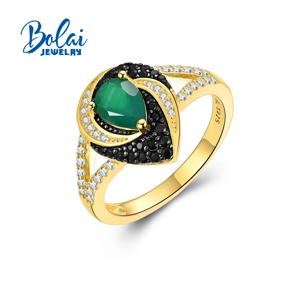 

Кольцо из стерлингового серебра 925 пробы, натуральный агат, груша, 5*7 мм, настоящие драгоценные камни, винтажный дизайн, изысканные украшения для женщин, банкетных и подарков на вечеринку