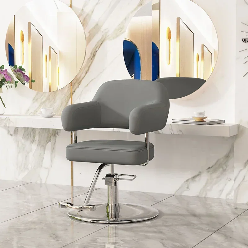 # Swivel High Back Barber Chair Professional Adjustable Salon Chair Sturdy Easy Clean Sedia Parrucchieri Commercial Furniture