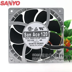 For Sanyo 9SG1212P1G06 9SG1212P1G03 12cm high temperature fan speed fan violence 12038 12V 4A powerful 120*120*38mm