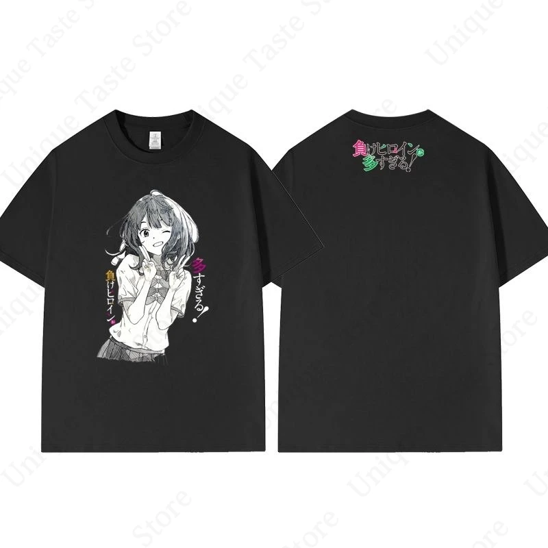 ‌Makeine: Too Many Losing Heroines! T Shirt Fashion Cartoon Anna Yanami Print T-shirt Unisex Cotton Summer Short Sleeve Tee Tops