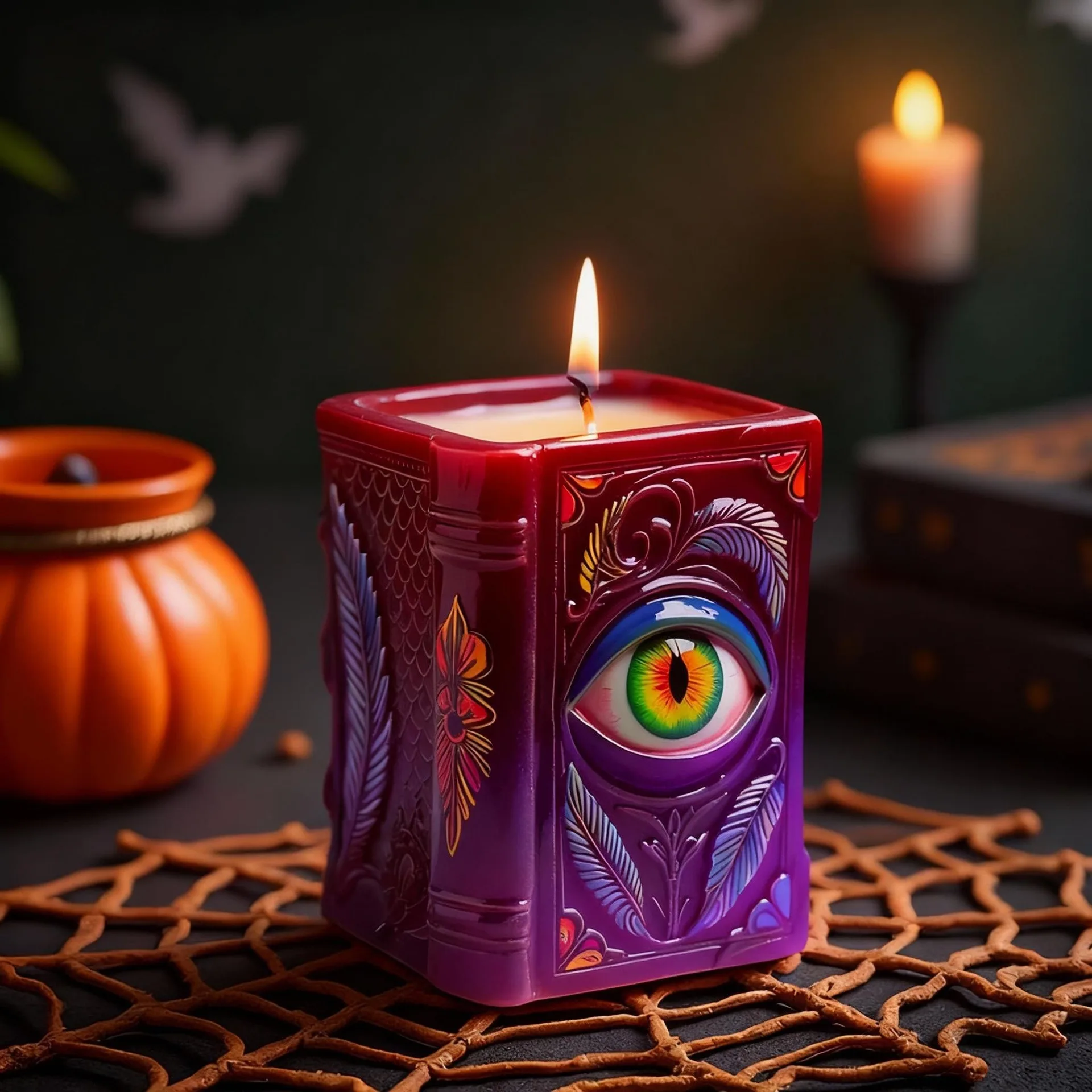 

Book Eye Aromatherapy Candle Cup Mold DIY Dropping Plaster Flower Pot Cup Mold Vase Storage Silicone Mold