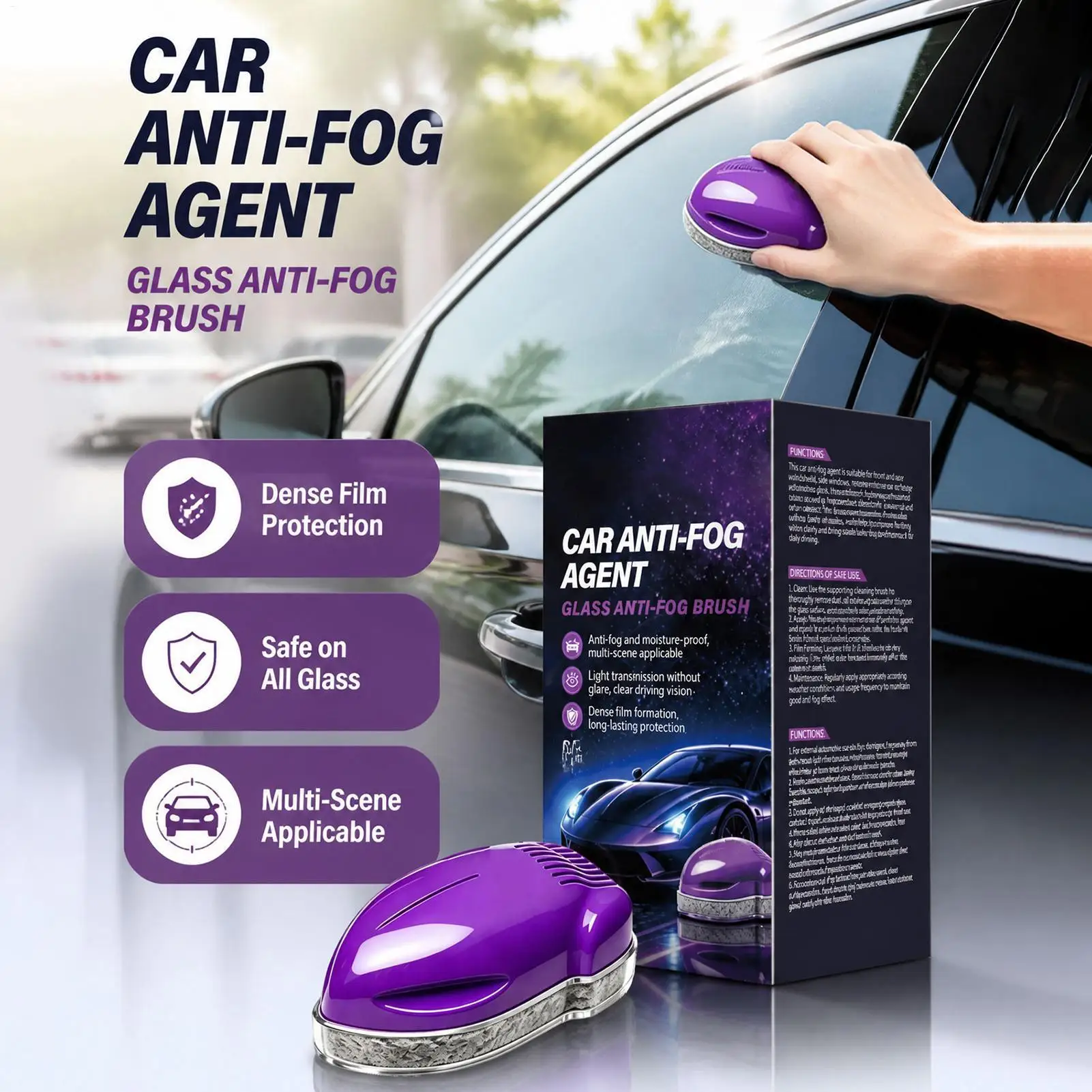 90ml Car Windshield Glass Water Rain Repellent Auto Glass Windshield Cleaner Anti Fog Car Oil Film Removal Hydrophobic Cleaner