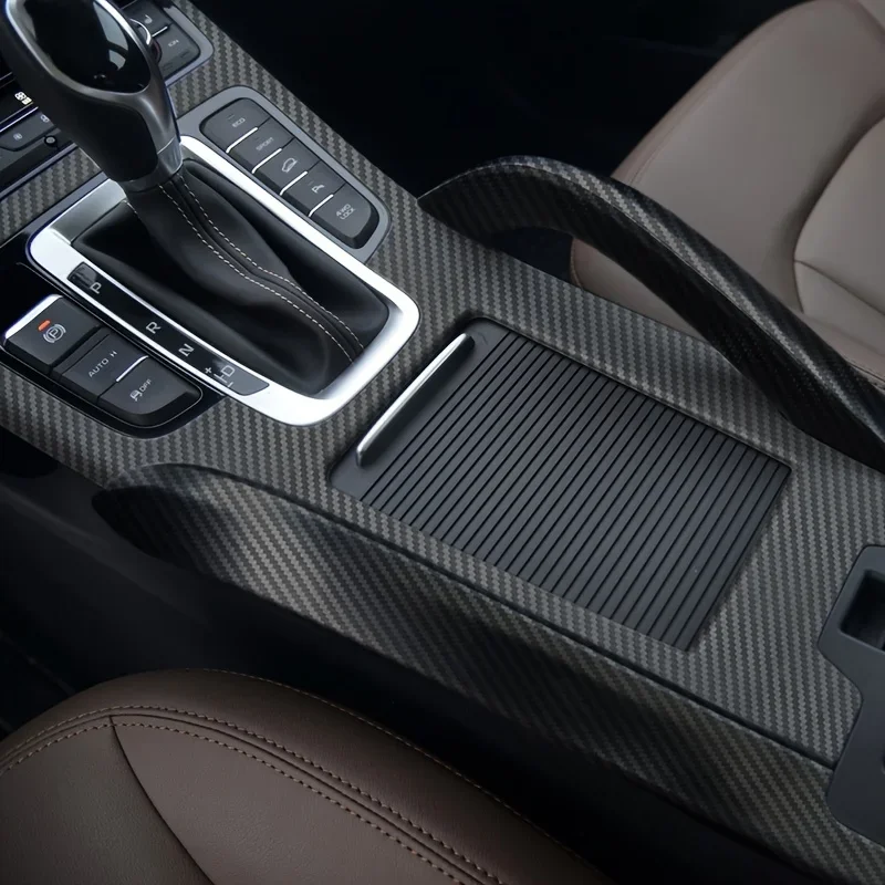 Carbon Fiber For Geely Boyue 2016-2018 Proton X70 Car Film Interior Stickers Center Console Gear Dashboard Lift Panel 3