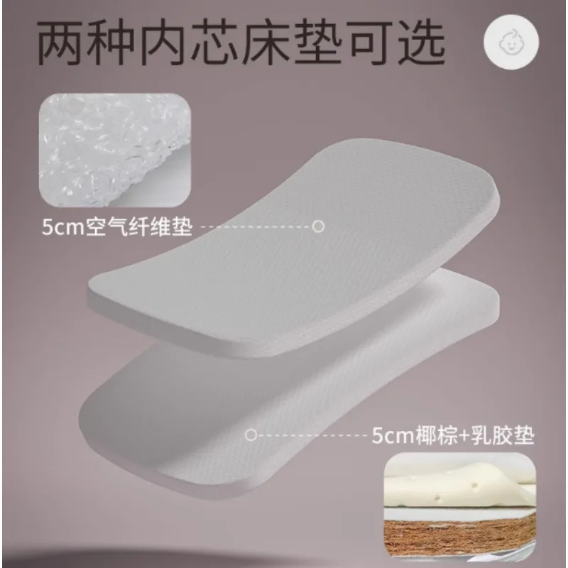 CPull-Lit d'épissage mobile réglable pour bébé, lit de jeu multifonctionnel, table à couches