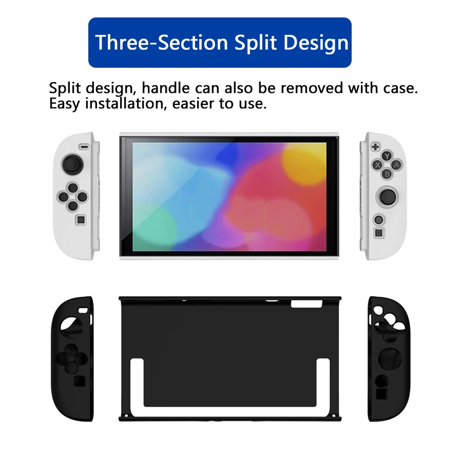 TPU+PC保護ケース 人間工学に基づいたハンドル保護カバー NS Switch 2ホストスクリーン/ハンドル耐衝撃保護カバーに最適 傷防止TPU滑り止め保護ケース