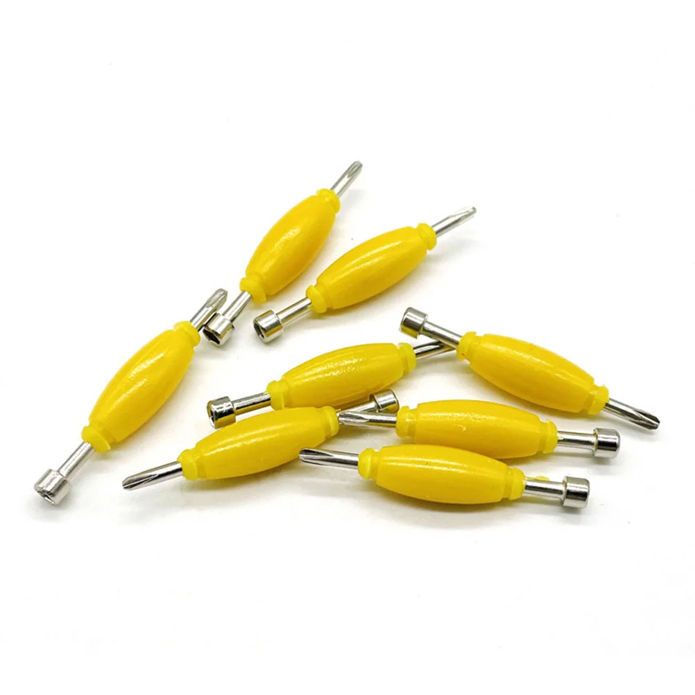 

6 Pcs Skateboard Screwdriver The Tools Metal Fingerboard Reusable Screwdrivers Repair Supplies Mini Parts