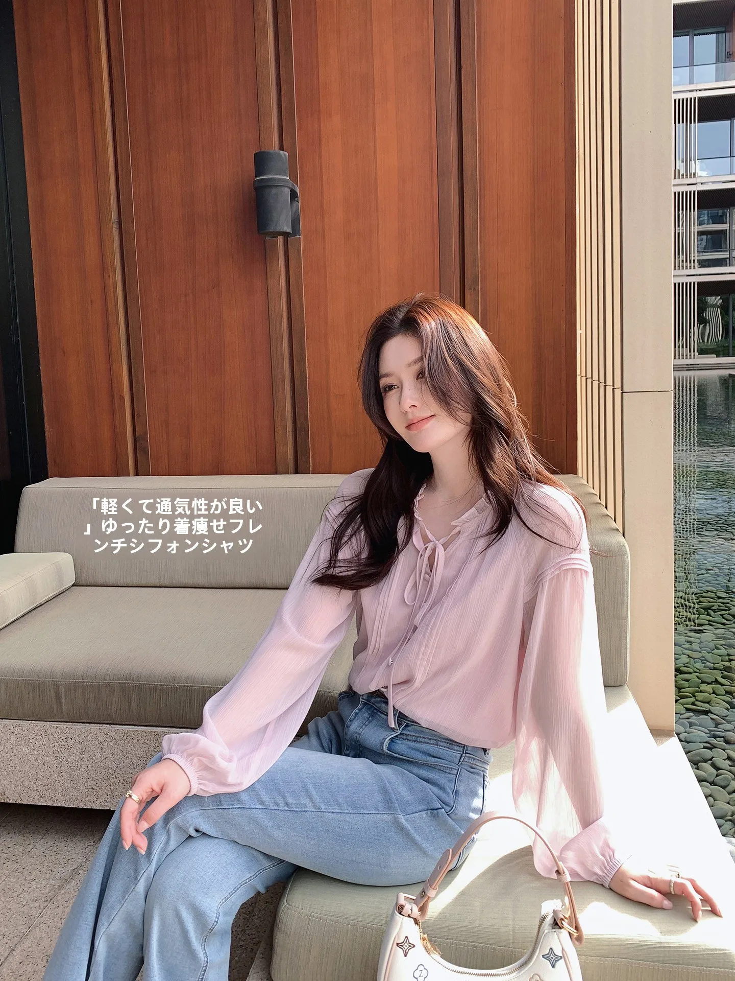 

Ele Loose Long Sve Women's Chiffon irt Spring Autumn Faionable Top Comfortable Breathable Polyester Fiber