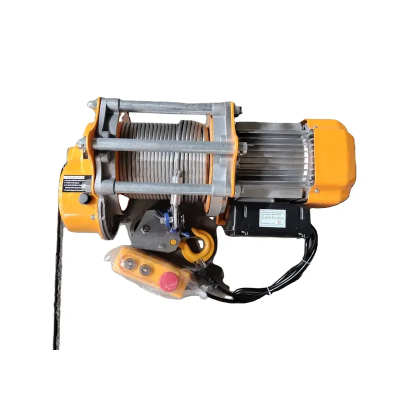 Electric Hoist 500KG 1000KG 1500KG Custom Wire Rope 30-100M 110V/220V/380V Electric Winch for Construction Site