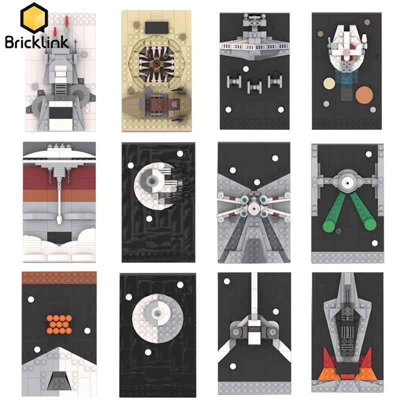 Конструктор Bricklink «Звездные Фильмы» SW, оригинальная открытка из трилогии, модель 21340 года, наборы строительных блоков «Сказки космоса» для возраста, игрушки в подарок