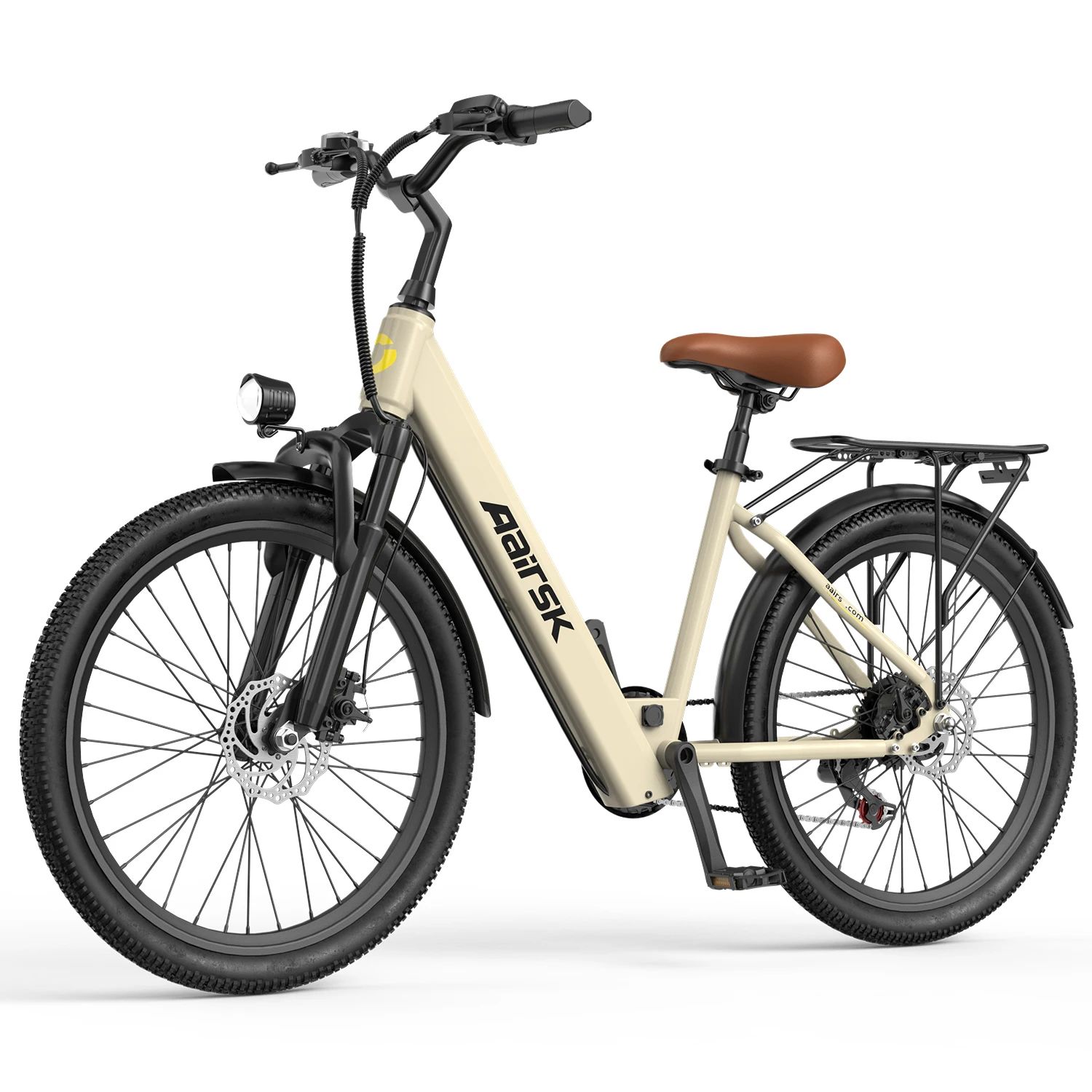 Aairsk SU7 Erwachsenen-E-Bike 750W Spitzenmotor 36V13Ah Akku Pendler-Elektrofahrrad 24*1,95 Zoll Reifen Reise-Elektrofahrrad Höchstgeschwindigkeit 30-35KM/H