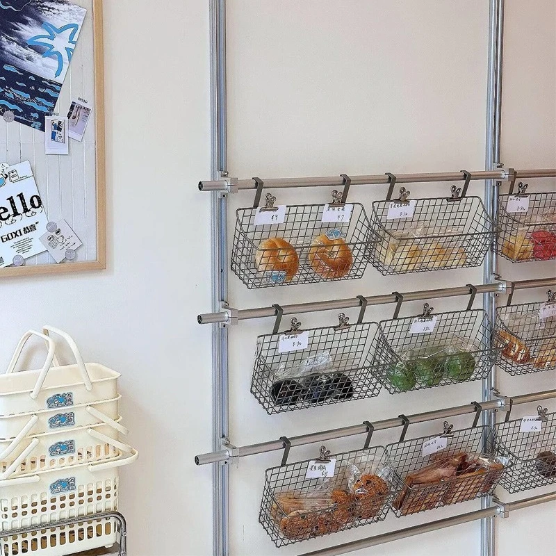 

Aluminum hanging basket bakery display rack storage wall hanging basket storage display storage rack
