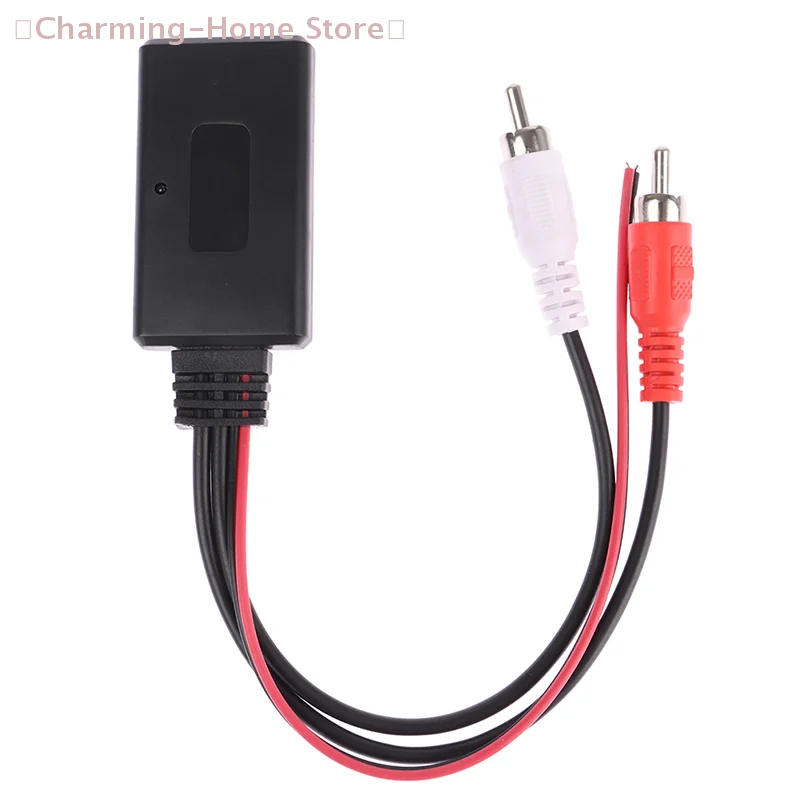 【M】Car Wireless Bluetooth Receiver Module AUX Adapter Music Audio Stereo Receiver For 2RCA Interface Vehicles 12V