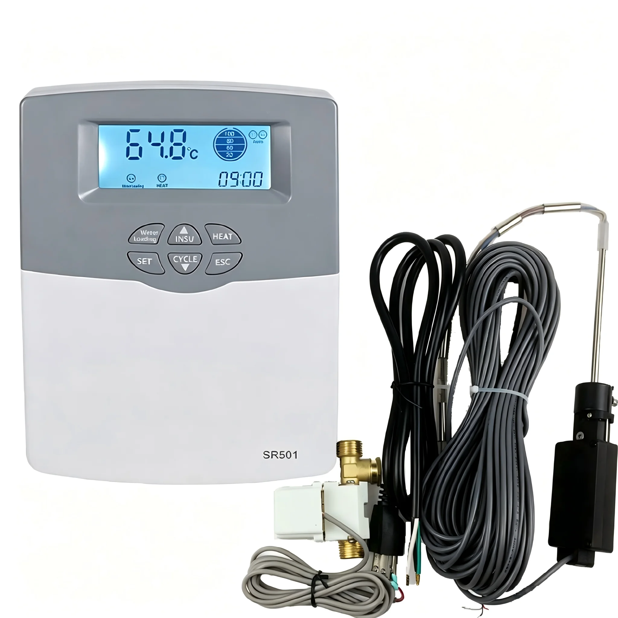 Solar Water Heater Controller SR501 with 4-Class Water Level Display for Unpressurized Solar Water Heaters