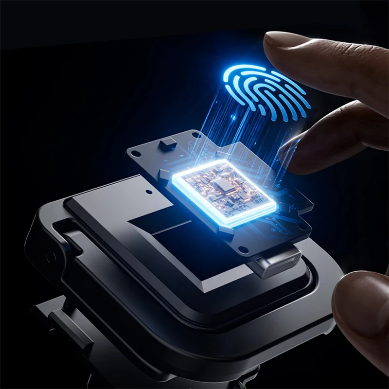 Биометрический замок с отпечатками пальцев, черный замок без ключа, умные замки для ящиков, противоугонный дверной замок, длительное время ожидания, дверная фурнитура